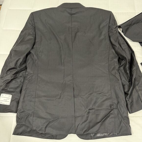 Men's Jos. A. Bank Signature Gold Jacket 43R Pants 40R Pinstripe Suit Set - Picture 13 of 13